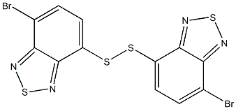 4,4'-Dithiobis(7-bromo-2,1,3-benzothiadiazole) Struktur