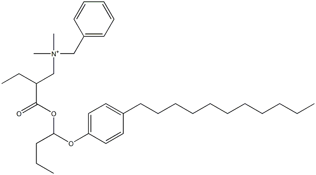 N,N-Dimethyl-N-benzyl-N-[2-[[1-(4-undecylphenyloxy)butyl]oxycarbonyl]butyl]aminium