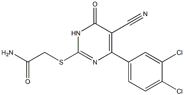 [[3,4-Dihydro-6-(3,4-dichlorophenyl)-4-oxo-5-cyanopyrimidin]-2-ylthio]acetamide