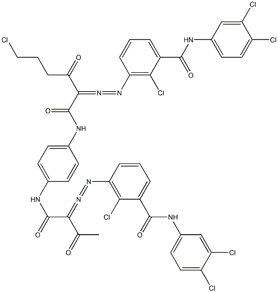 3,3'-[2-(2-Chloroethyl)-1,4-phenylenebis[iminocarbonyl(acetylmethylene)azo]]bis[N-(3,4-dichlorophenyl)-2-chlorobenzamide]