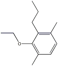 1-Ethoxy-3,6-dimethyl-2-propylbenzene Structure