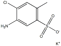 3-Amino-4-chloro-6-methylbenzenesulfonic acid potassium salt Structure