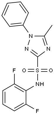 1-Phenyl-5-methyl-N-(2,6-difluorophenyl)-1H-1,2,4-triazole-3-sulfonamide