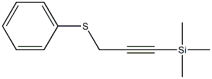 Phenyl 3-(trimethylsilyl)propargyl sulfide,,结构式