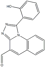 1-(2-Hydroxyphenyl)[1,2,4]triazolo[4,3-a]quinoline-4-carbaldehyde,,结构式