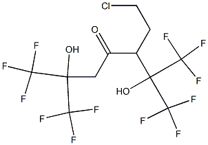 2,6-Bis(trifluoromethyl)-3-(2-chloroethyl)-2,6-dihydroxy-1,1,1,7,7,7-hexafluoro-4-heptanone