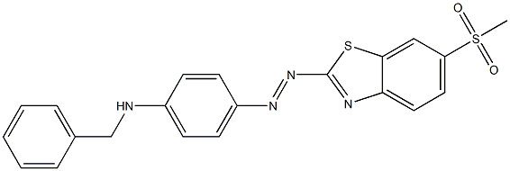 4-(6-Methylsulfonylbenzothiazol-2-ylazo)-N-benzylaniline