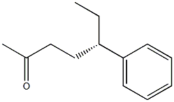 [S,(+)]-5-Phenyl-2-heptanone Struktur