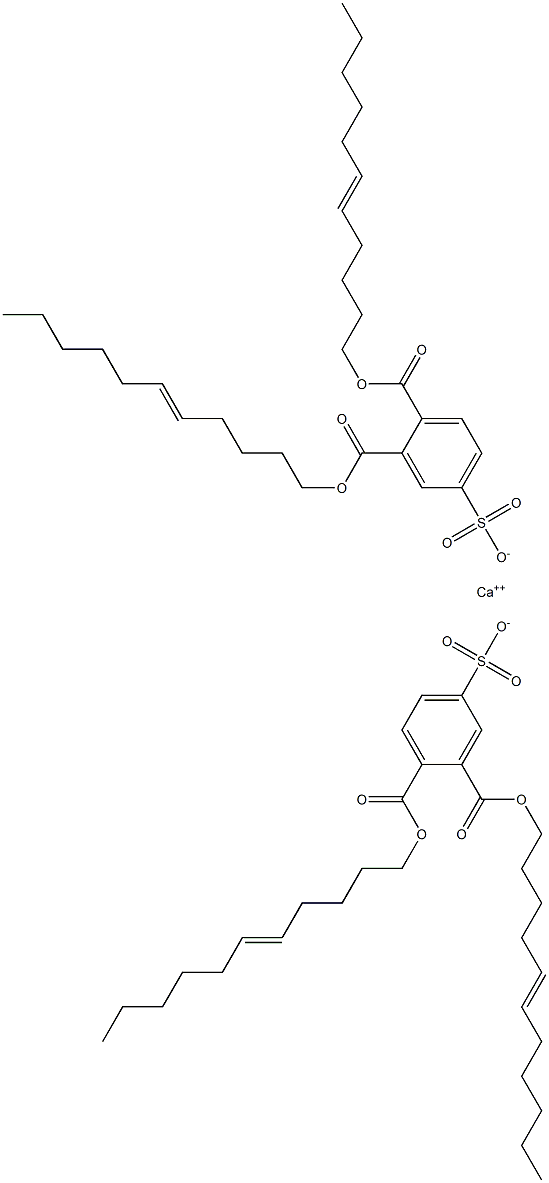 Bis[3,4-di(5-undecenyloxycarbonyl)benzenesulfonic acid]calcium salt 结构式