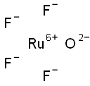 Ruthenium(VI) tetrafluorideoxide,,结构式