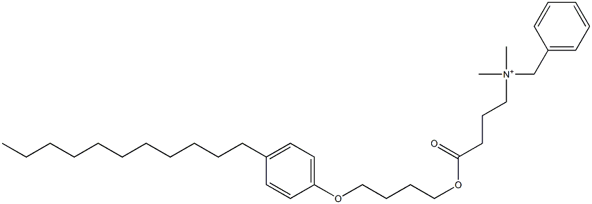 N,N-Dimethyl-N-benzyl-N-[3-[[4-(4-undecylphenyloxy)butyl]oxycarbonyl]propyl]aminium