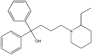 1,1-Diphenyl-4-(2-ethyl-1-piperidinyl)-1-butanol