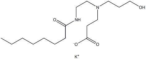 3-[N-(3-Hydroxypropyl)-N-[2-(octanoylamino)ethyl]amino]propionic acid potassium salt,,结构式