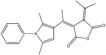 3-[1-(2,5-Dimethyl-1-phenyl-1H-pyrrole-3-yl)ethylidene]-4-isopropylidenetetrahydrofuran-2,5-dione|