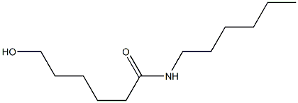 N-Hexyl-6-hydroxyhexanamide,,结构式