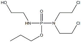 N,N-Bis(2-chloroethyl)-N'-(2-hydroxyethyl)diamidophosphoric acid propyl ester,,结构式