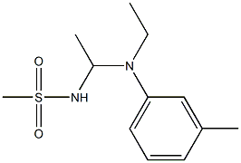 N-Ethyl-N-[1-(methylsulfonylamino)ethyl]-m-toluidine Structure