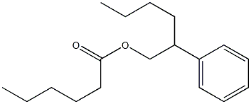 Hexanoic acid 2-phenylhexyl ester 结构式