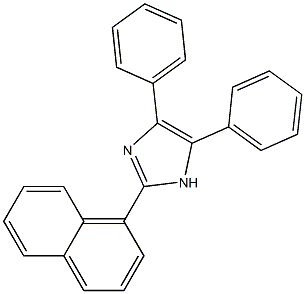 4,5-ジフェニル-2-(1-ナフチル)-1H-イミダゾール 化学構造式