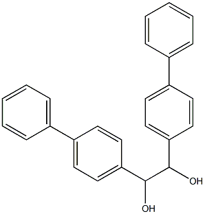 1,2-ビス(ビフェニル-4-イル)エタン-1,2-ジオール 化学構造式
