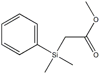[ジメチルフェニルシリル]酢酸メチル 化学構造式