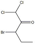 1,1-Dichloro-3-bromo-2-pentanone Structure