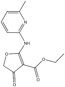 4,5-Dihydro-2-[(6-methylpyridin-2-yl)amino]-4-oxofuran-3-carboxylic acid ethyl ester