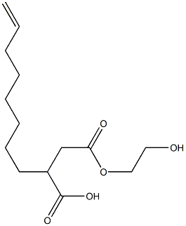 3-(7-Octenyl)succinic acid hydrogen 1-(2-hydroxyethyl) ester 结构式