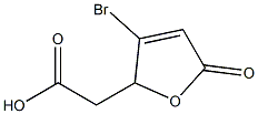 2,5-Dihydro-5-oxo-3-bromofuran-2-acetic acid Structure