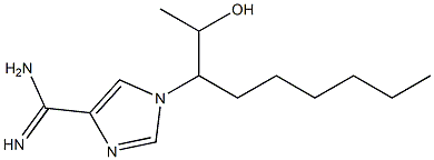 1-[1-(1-Hydroxyethyl)heptyl]-1H-imidazole-4-carboxamidine Structure