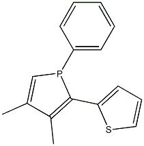 1-Phenyl-2-(2-thienyl)-3,4-dimethyl-1H-phosphole Structure