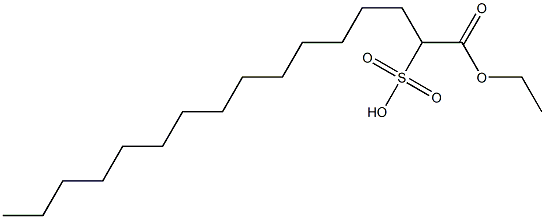 1-Ethoxycarbonyl-1-pentadecanesulfonic acid Struktur