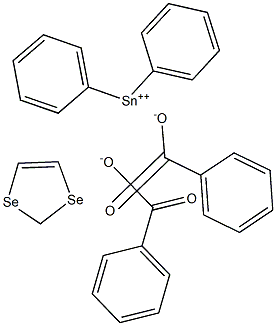 Diphenylstannanediselenolebis(benzoate),,结构式