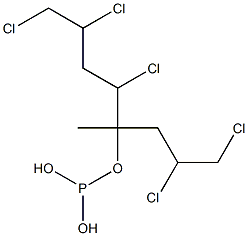 Phosphorous acid bis(2,3-dichloropropyl)(2-chloro-1-methylethyl) ester Struktur