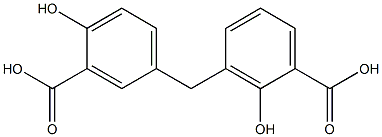 3-(3-Carboxy-4-hydroxybenzyl)-2-hydroxybenzoic acid 结构式