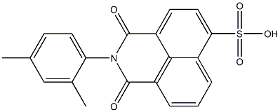 2,3-Dihydro-2-(2,4-dimethylphenyl)-1,3-dioxo-1H-benzo[de]isoquinoline-6-sulfonic acid,,结构式