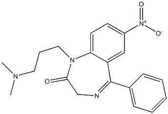 7-Nitro-1-(3-dimethylaminopropyl)-5-(phenyl)-1H-1,4-benzodiazepin-2(3H)-one