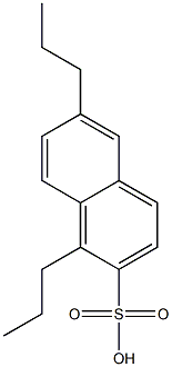 1,6-Dipropyl-2-naphthalenesulfonic acid Structure