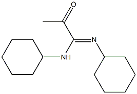 N1,N2-Dicyclohexyl-2-oxopropanamidine Structure