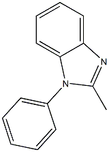 1-フェニル-2-メチル-1H-ベンゾイミダゾール 化学構造式