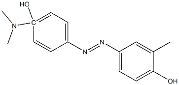 4'-(Dimethylamino)-3-methylazobenzene-4-ol,,结构式