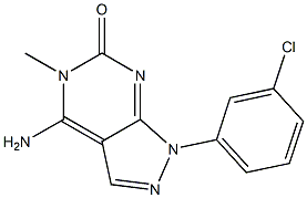 4-Amino-1-(3-chlorophenyl)-5-methyl-1H-pyrazolo[3,4-d]pyrimidin-6(5H)-one