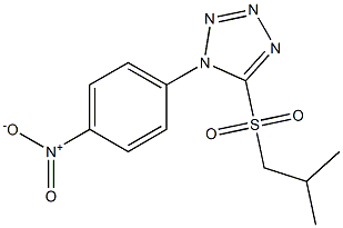 Isobutyl 1-(4-nitrophenyl)-1H-tetrazol-5-yl sulfone,,结构式