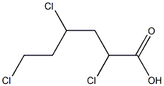 2,4,6-Trichlorohexanoic acid 结构式