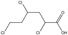 2,4,6-Trichlorohexanoic acid Structure