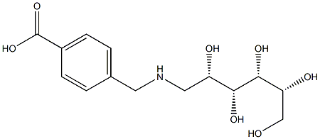 1-[(4-Carboxybenzyl)amino]-1-deoxy-D-glucitol Structure