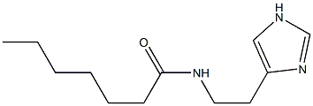 N-[2-(1H-Imidazol-4-yl)ethyl]heptanamide 结构式