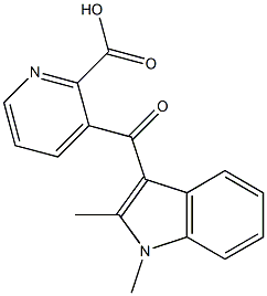 3-[(1,2-Dimethyl-1H-indol-3-yl)carbonyl]-2-pyridinecarboxylic acid