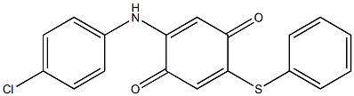 2-(Phenylthio)-5-[(4-chlorophenyl)amino]-2,5-cyclohexadiene-1,4-dione