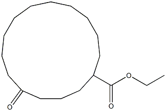 5-Oxocyclopentadecanecarboxylic acid ethyl ester Struktur